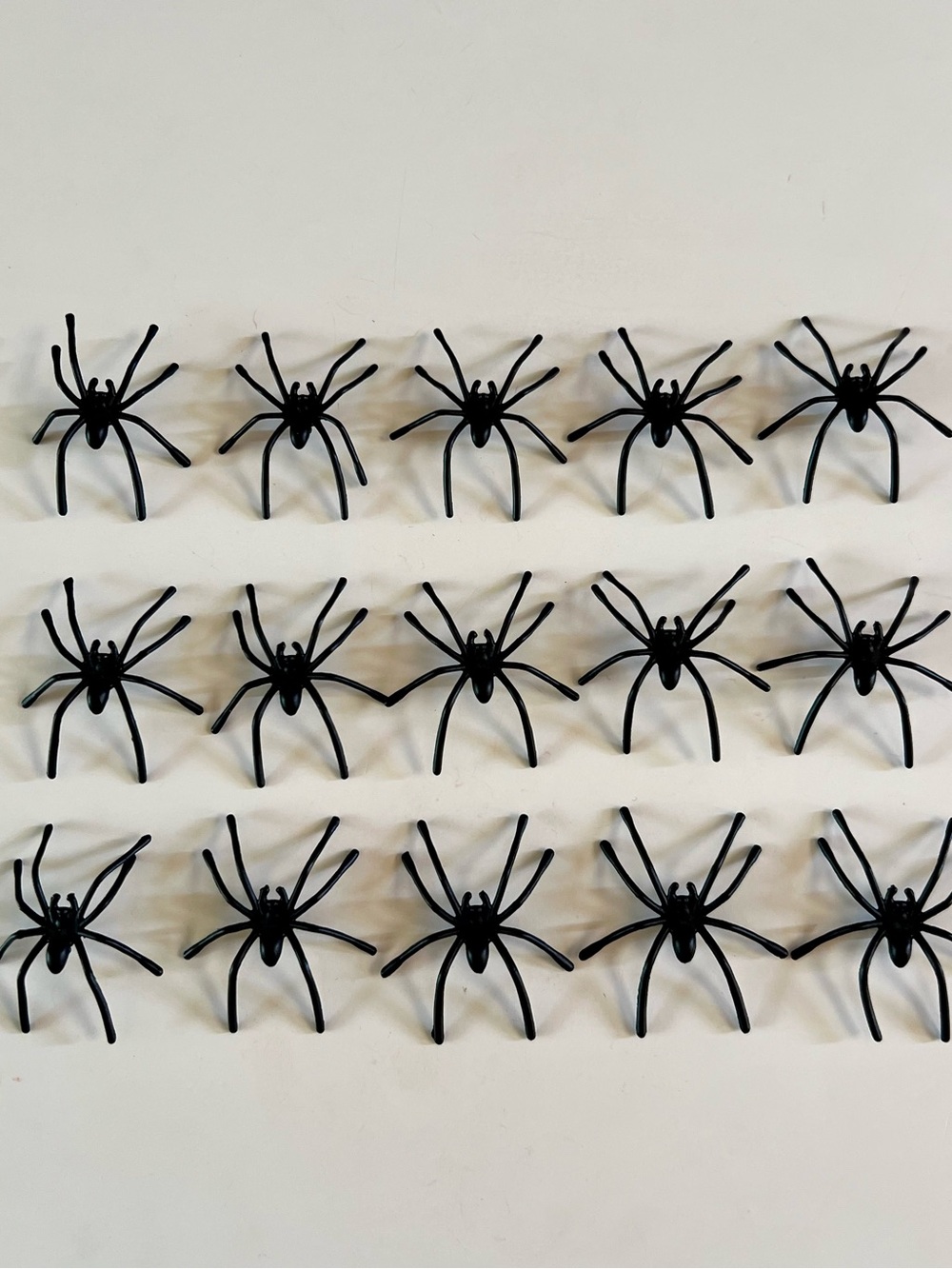 15 pcs Halloween Black Huge Spider Charms Long Legs Slime Cabochon Hair Bow Head